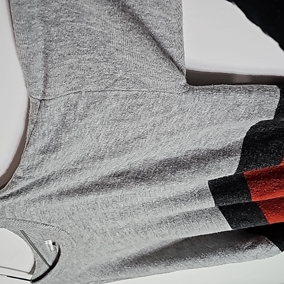 Warehouse One 3x gray striped long sleeve sweater - Picture 4 of 7